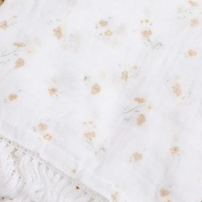 Plaid Bébé Gaze de Coton Mini Fleurs