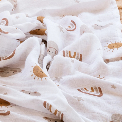 Lot Plaids Bébé Feuilles