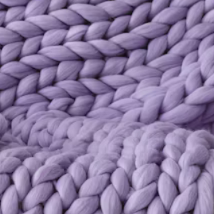 Plaid Grosse Maille Violet tendance