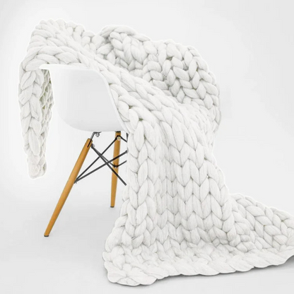 Plaid Grosse Maille deco