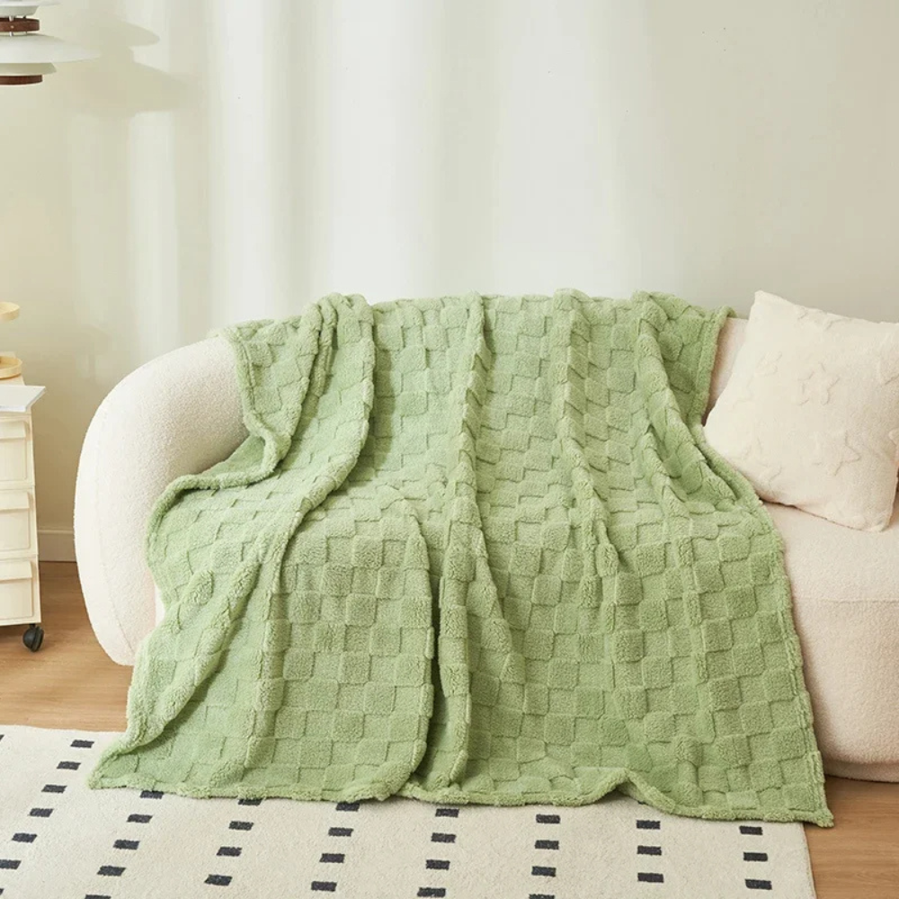 Plaid Polaire Chaud Vert