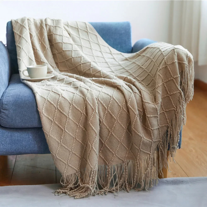 Plaid Bohème Taupe