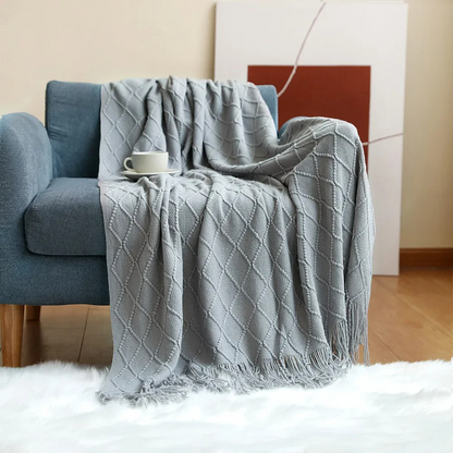 Plaid Polaire Gris