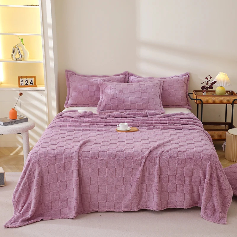 Plaid de Lit violet