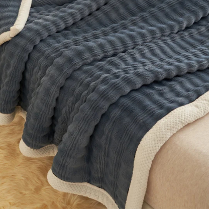 Plaid Lit Bleu Marine