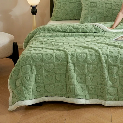 Plaid Polaire simple Vert