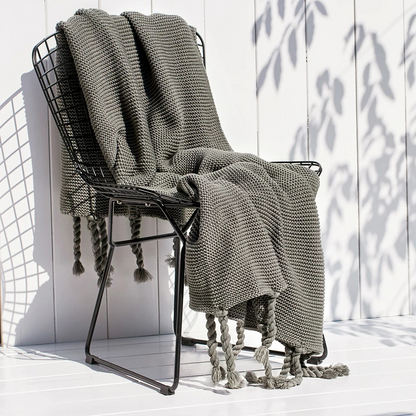 Plaid pour Canapé noir