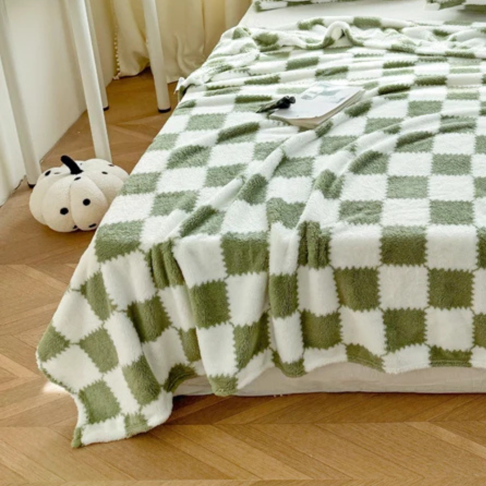 Plaid Carreaux vert