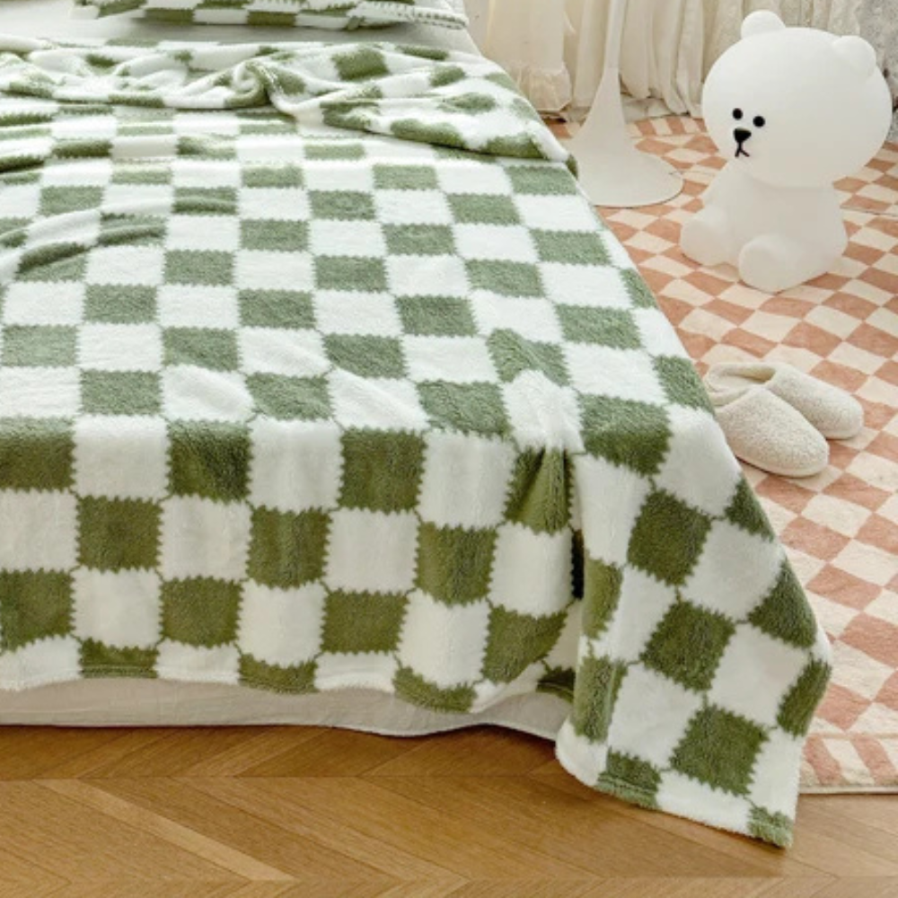 Plaid Carreaux vert