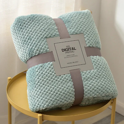 Plaid Polaire Simple bleu ciel