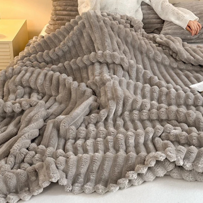 Plaid Cocooning Chambre Gris