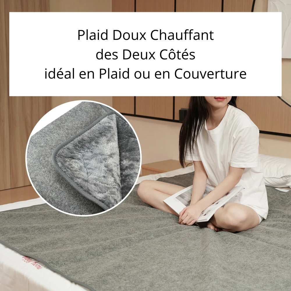 Plaid pas cher Chauffant télécommande