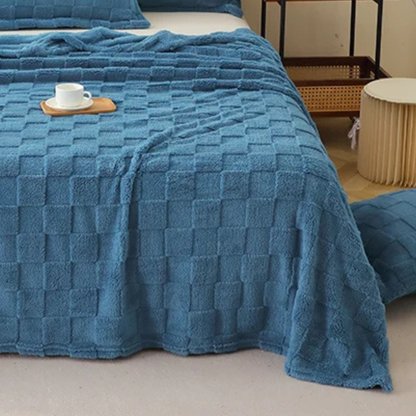 Plaid Couvre Lit Bleu