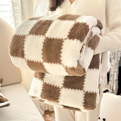 Petit Plaid à Damier marron