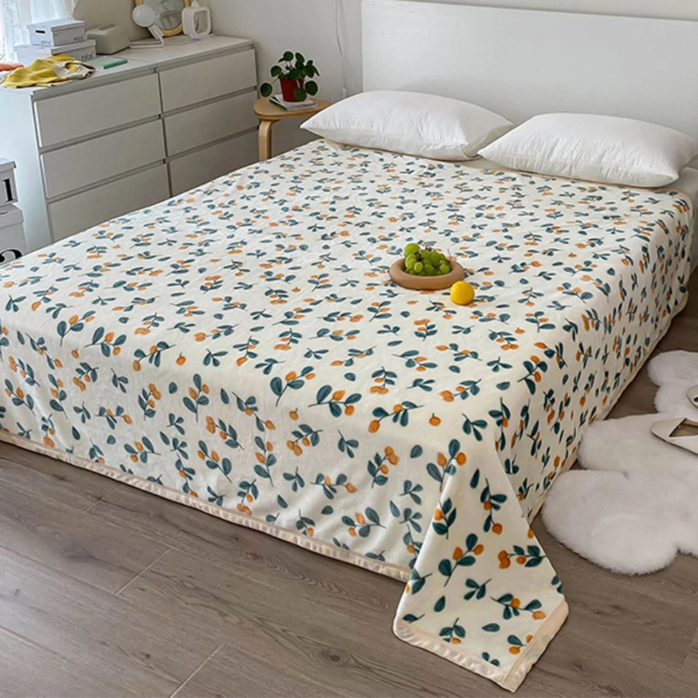 Plaid Doux Blanc Fourrur