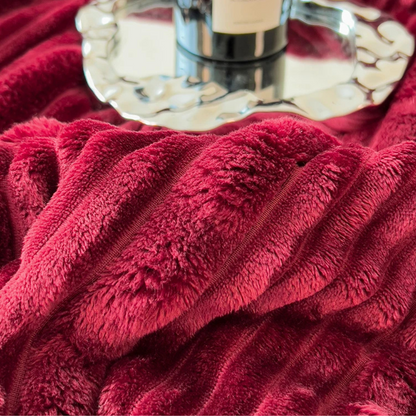 Plaid Polaire Chaud rouge