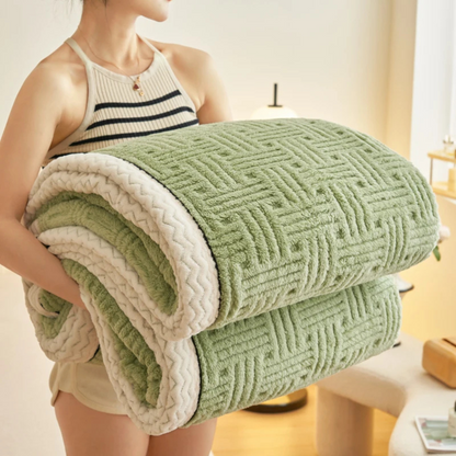 Couverture Plaid Polaire vert