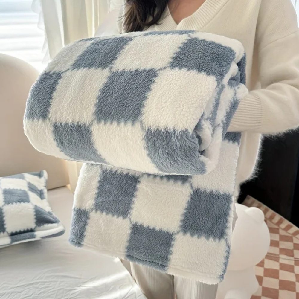 Petit Plaid à Damier bleu