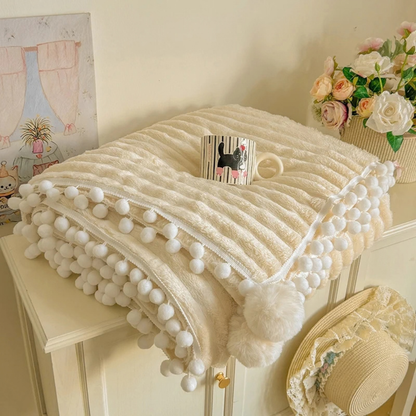 Plaid Cocooning creme