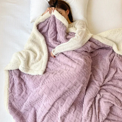 Plaid Polaire Grande Taille violet