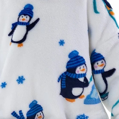 Sweat Plaid Enfant Pingouin