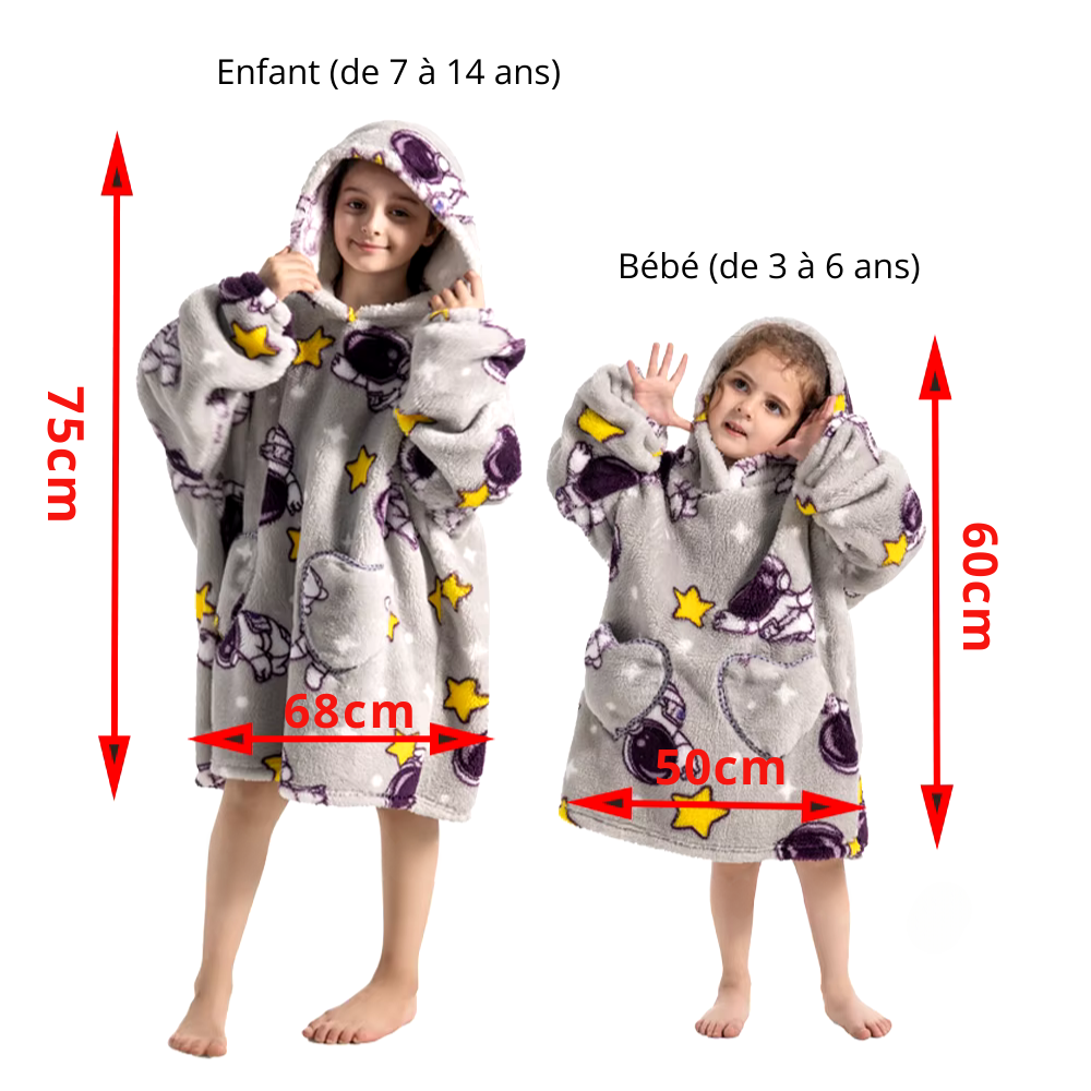 Pull Plaid Enfant Astronaute taille