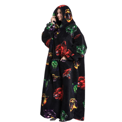 Sweat Plaid Tigre Multicolore pas cher